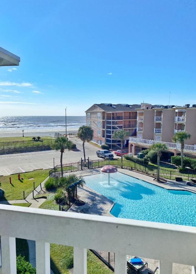 Beach Escape - Top Floor Ocean Views - Heated Pool - Seawall Blvd Galveston Dış mekan fotoğraf
